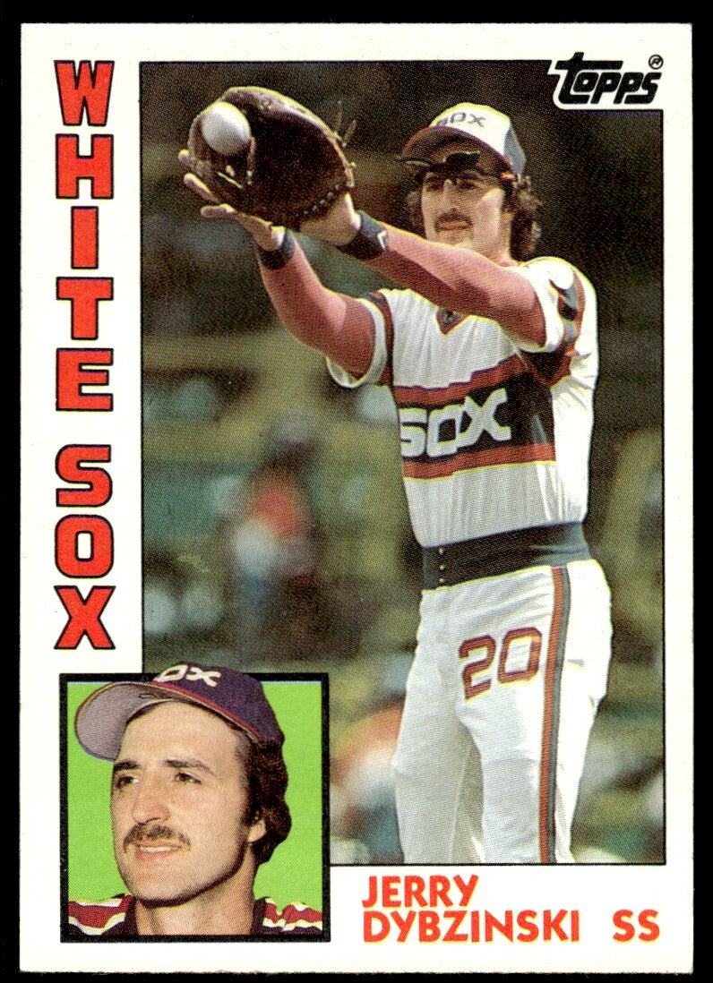 1984 Topps Baseball Card Jerry Dybzinski Chicago White Sox #619