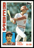 1984 Topps Baseball Card Tom Foley Rookie Cincinnati Reds #632