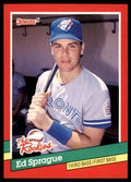 1991 Donruss The Rookies Ed Sprague Baseball Cards #14