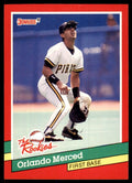 1991 Donruss The Rookies Orlando Merced Baseball Cards #22