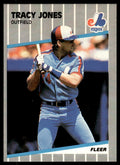 1989 Fleer Baseball Card Tracy Jones Montreal Expos #383