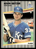1989 Fleer Baseball Card Kevin Seitzer Kansas City Royals #292
