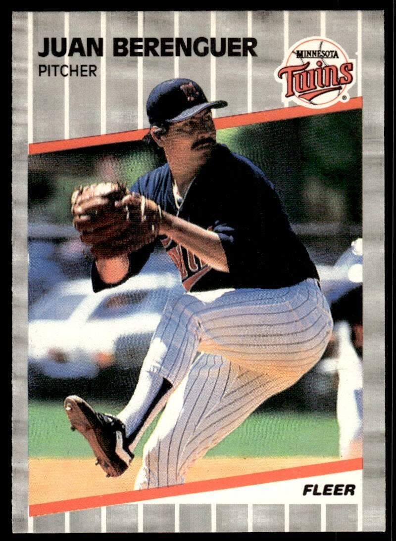 1989 Fleer Baseball Card Juan Berenguer Minnesota Twins #104