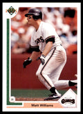 1991 Upper Deck Matt Williams Baseball Cards #157