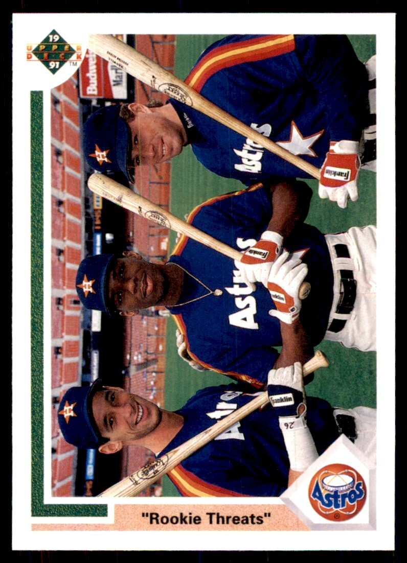 1991 Upper Deck Jeff Bagwell/Luis Gonzalez/Karl Rhodes Baseball Cards #702