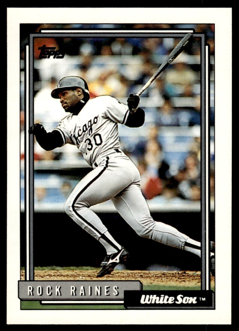 1992 Topps Baseball Card Rock Raines Chicago White Sox #426