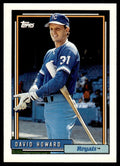 1992 Topps Baseball Card David Howard Kansas City Royals #641