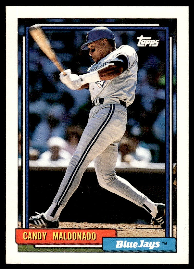 1992 Topps Baseball Card Candy Maldonado Toronto Blue Jays #507