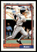 1992 Topps Baseball Card Rafael Belliard Atlanta Braves #367