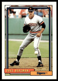 1992 Topps Baseball Card Dave Bergman Detroit Tigers #354