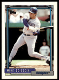 1992 Topps Mike Scioscia Baseball Card Los Angeles Dodgers #13