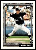 1992 Topps Charlie Hough Baseball Card Chicago White Sox #191