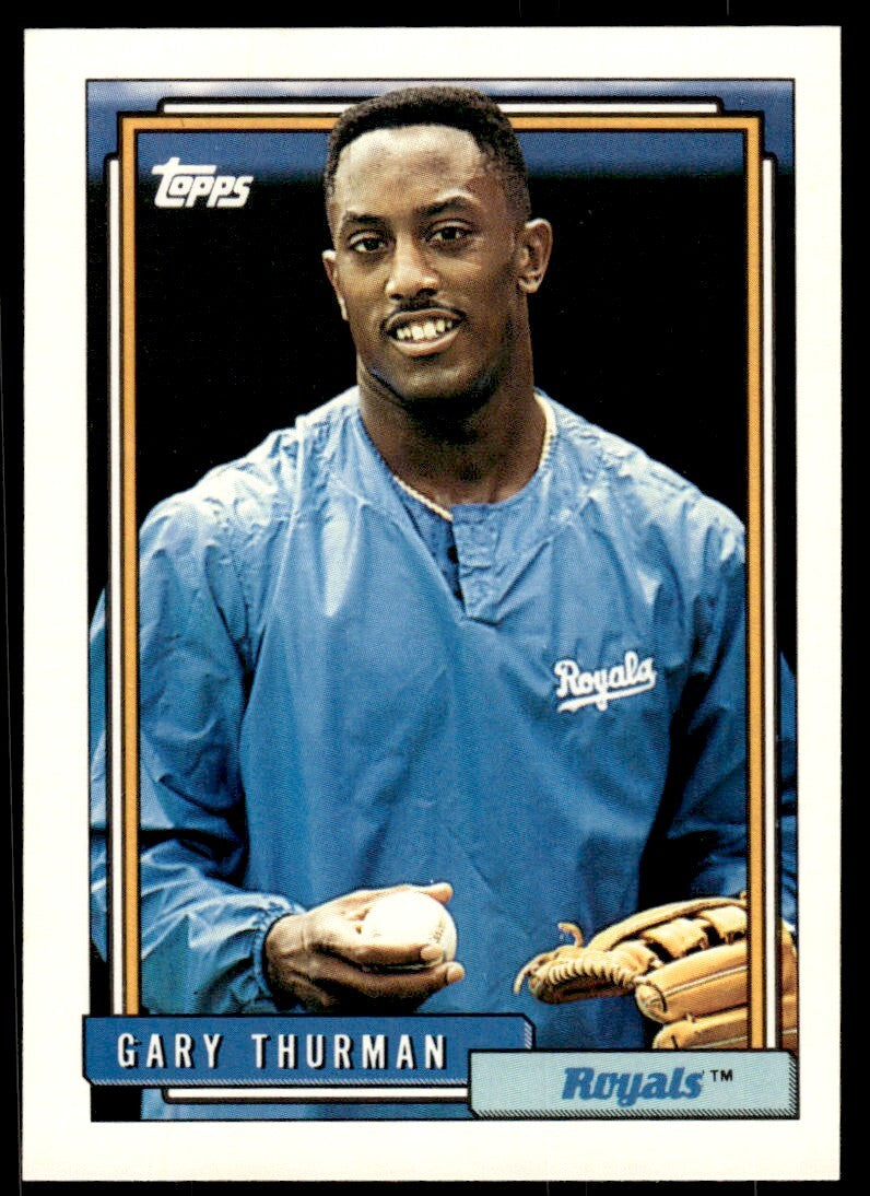 1992 Topps Gary Thurman Baseball Card Kansas City Royals #494