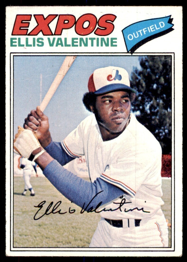 1977 Topps Ellis Valentine C Baseball Cards #52
