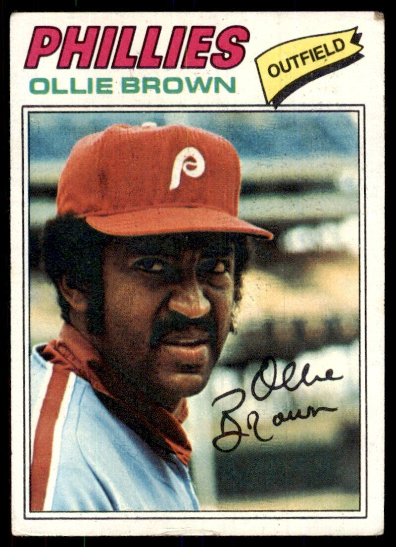 1977 Topps. Ollie Brown Baseball Cards #84