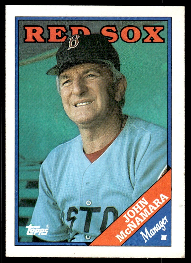 1988 Topps John McNamara Boston Red Sox #414