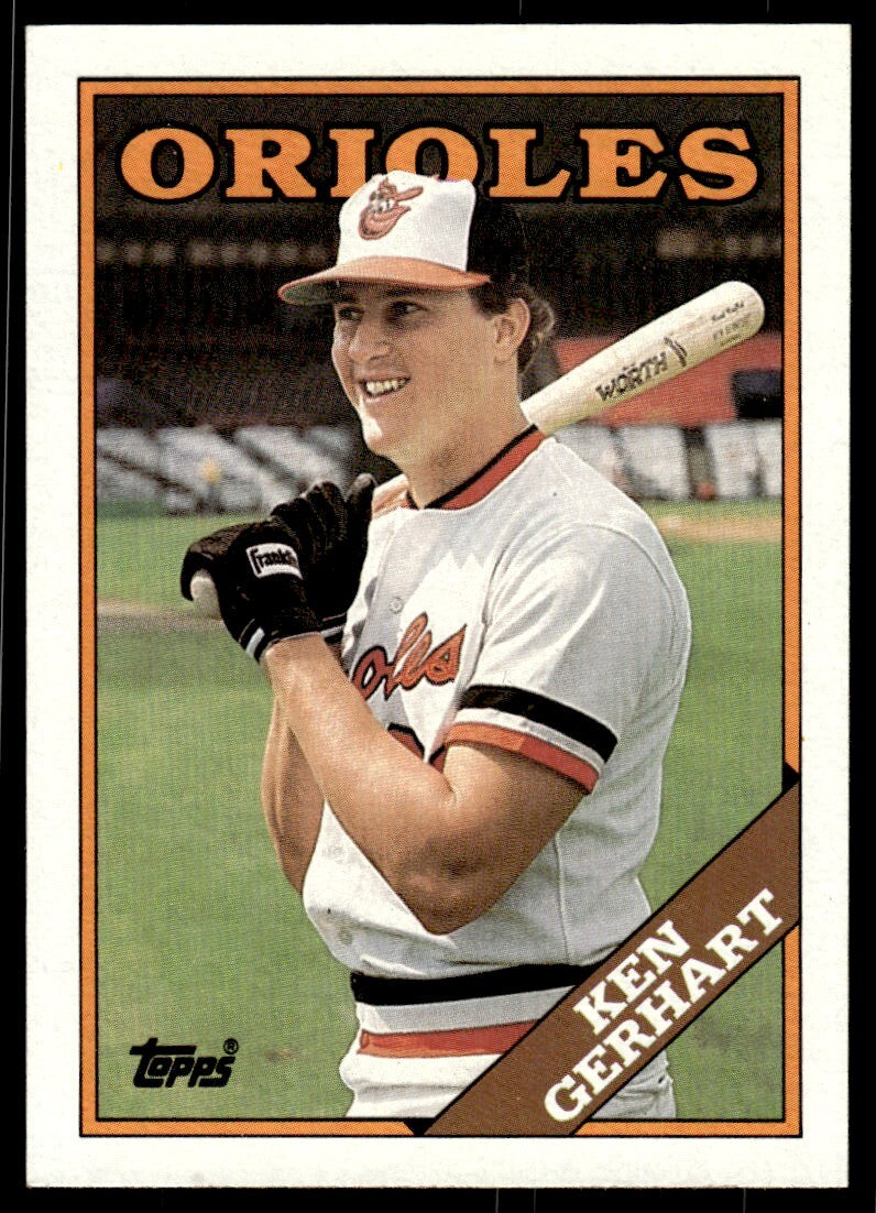 1988 Topps Ken Gerhart Baseball Card Baltimore Orioles #271