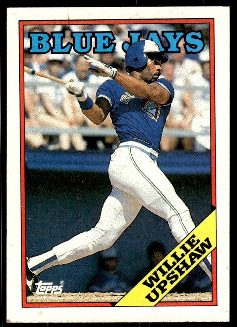 1988 Topps Willie Upshaw Baseball Card Toronto Blue Jays #505