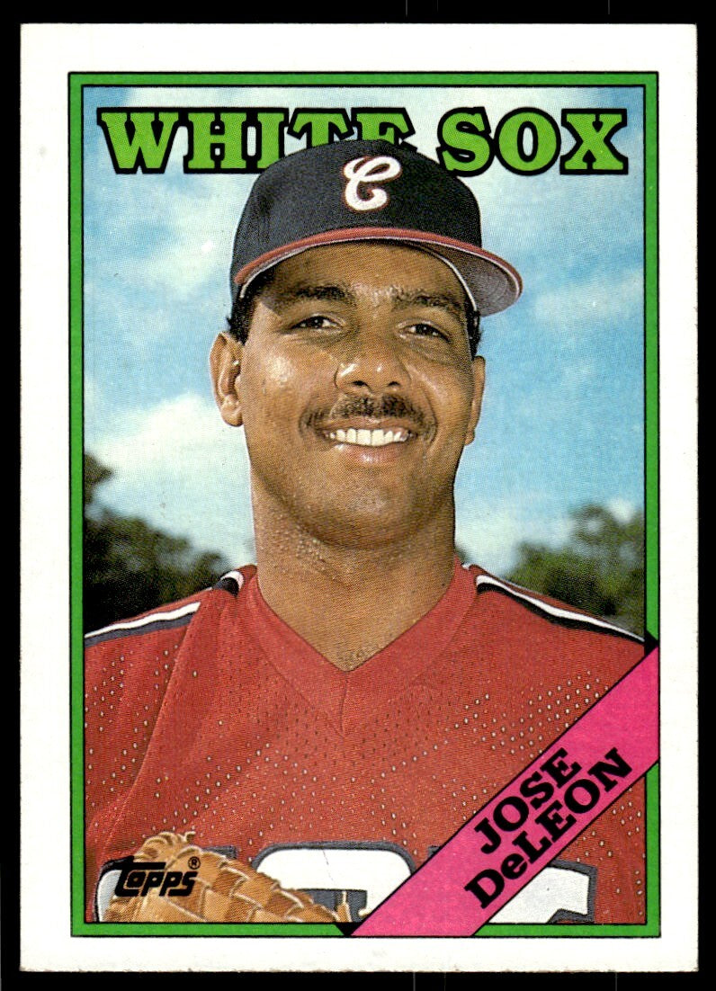 1988 Topps Jose DeLeon Baseball Card Chicago White Sox #634