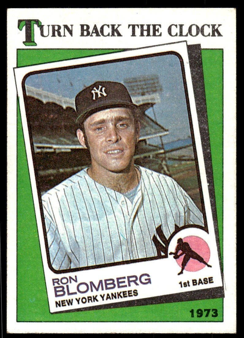 1988 Topps Baseball Card Ron Blomberg #663