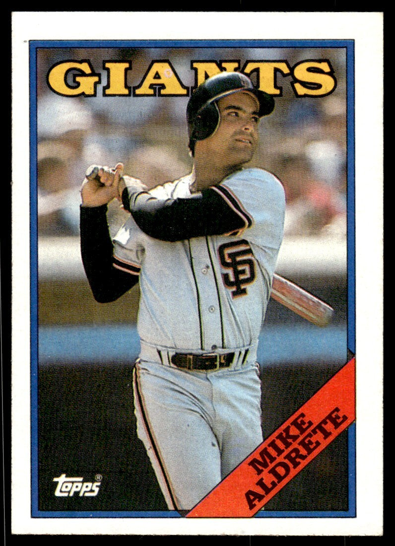 1988 Topps Mike Aldrete Baseball Card San Francisco Giants #602