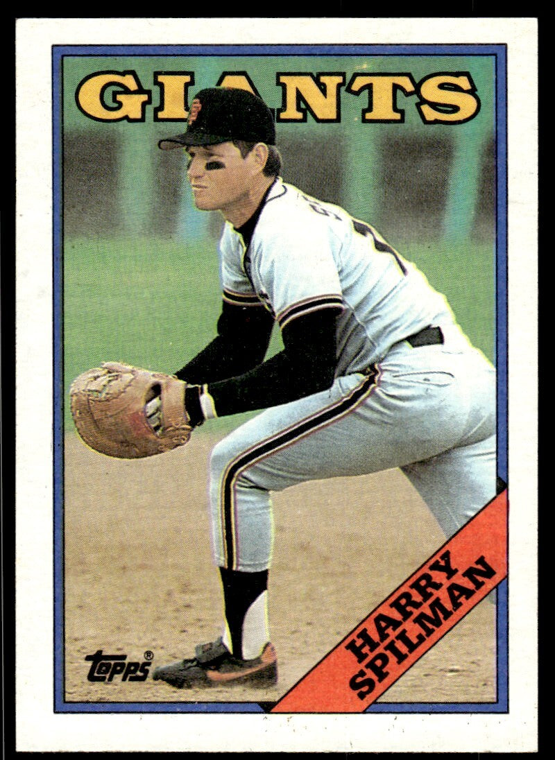 1988 Topps Harry Spilman Baseball Card San Francisco Giants #217