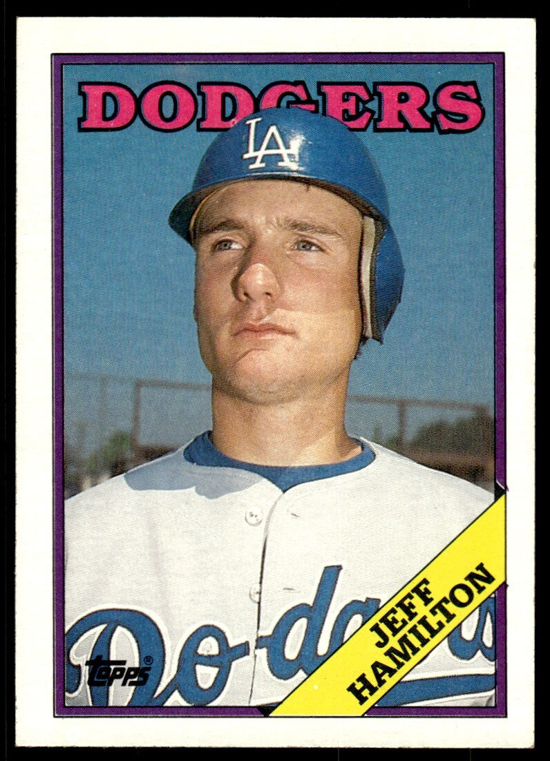 1988 Topps Jeff Hamilton Baseball Card Los Angeles Dodgers #62