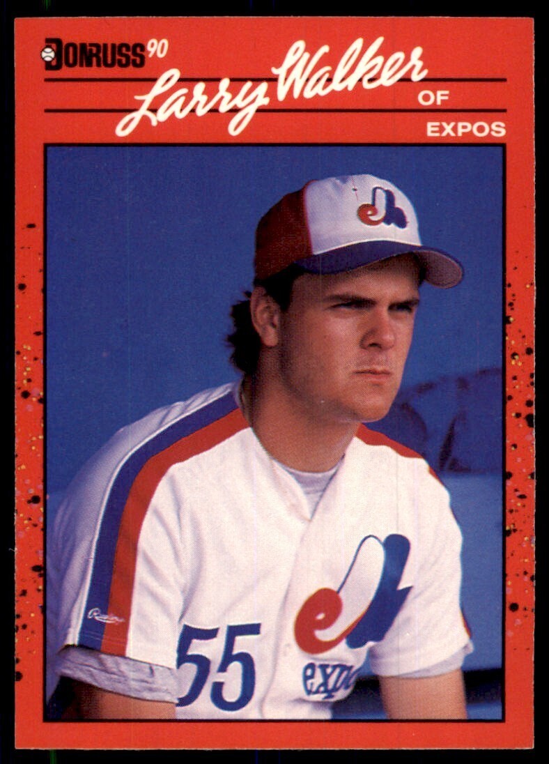 1990 Donruss Larry Walker Baseball Cards #578