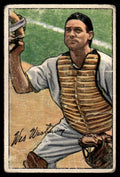 1952 Bowman (Damaged) Wes Westrum Baseball Card New York Giants #74