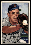 1952 Bowman Don Kolloway Baseball Card Detroit Tigers #91
