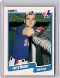 1990 Fleer Larry Walker Rookie Baseball Card Montreal Expos #363