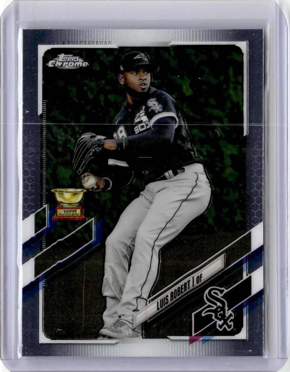 2021 Topps Chrome Luis Robert Rookie Baseball Card Chicago White Sox #56