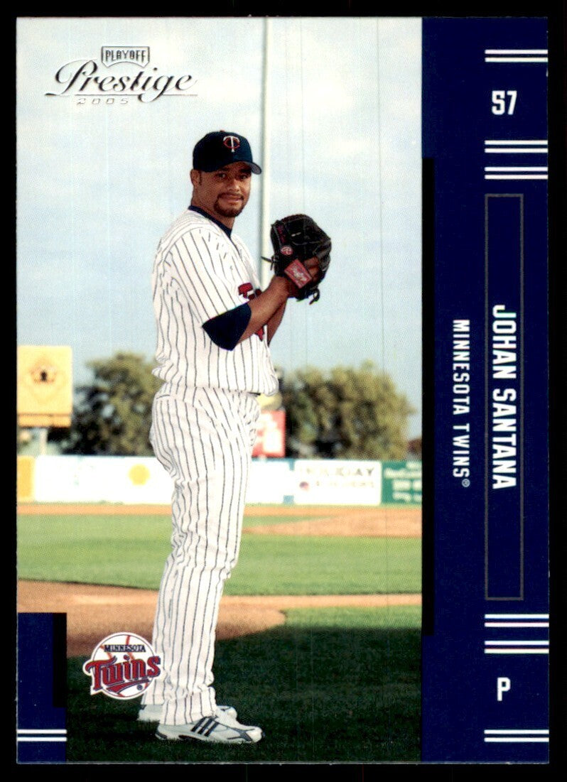2005 Playoff Prestige Johan Santana Baseball Cards #57
