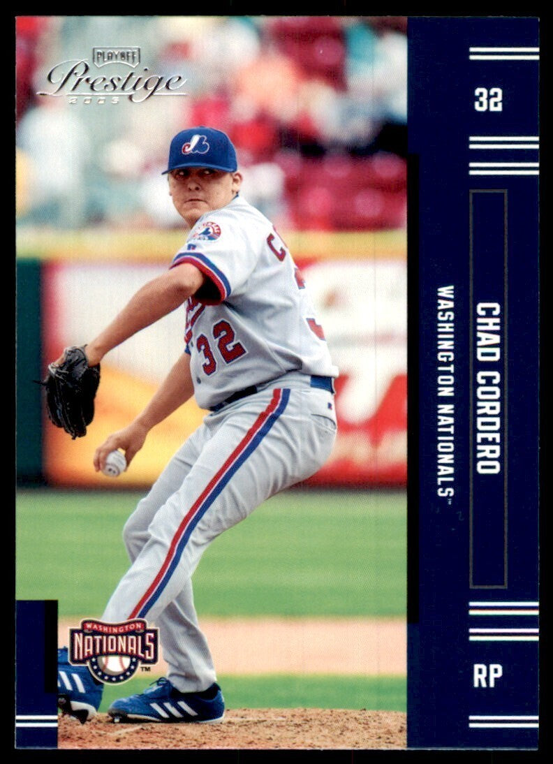 2005 Playoff Prestige Chad Cordero Baseball Cards #108