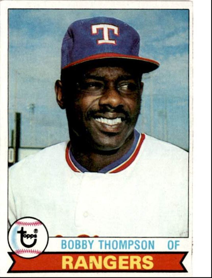 1979 Topps Bobby Thompson Rookie Texas Rangers #336
