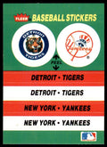 1988 Fleer Update Tigers/Yankees Baseball Cards