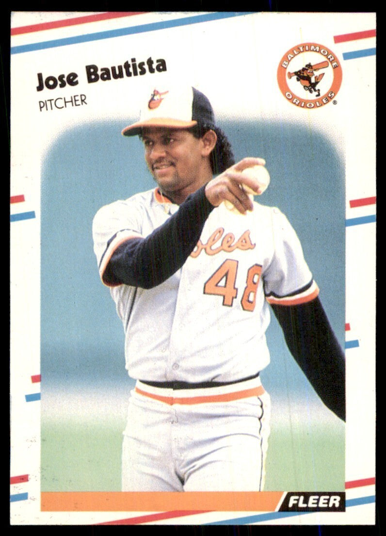 1988 Fleer Update Jose Bautista Baseball Cards #U-1