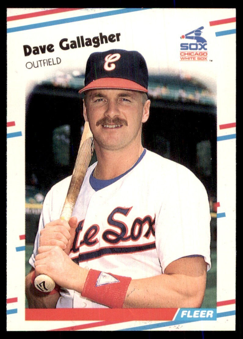 1988 Fleer Update Dave Gallagher Baseball Cards #U-16