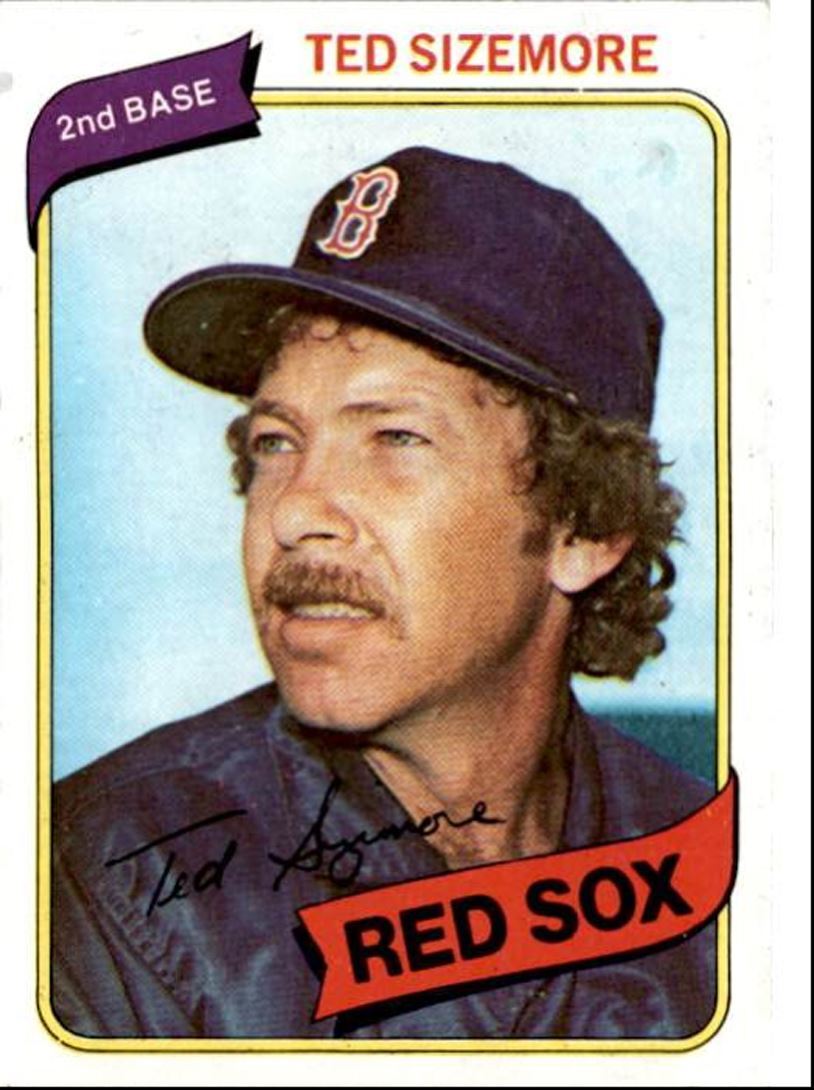 1980 Topps Baseball Cards Ted Sizemore Boston Red Sox #81