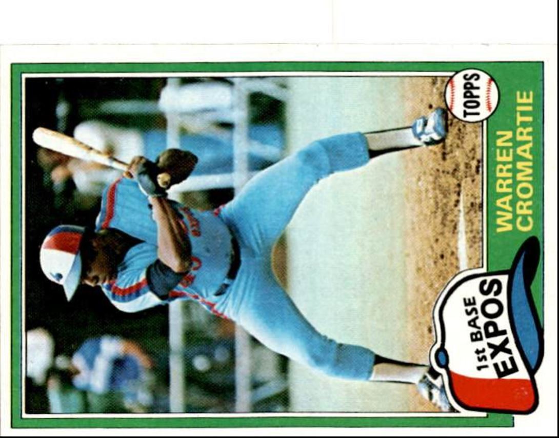 1981 Topps Warren Cromartie Montreal Expos #345