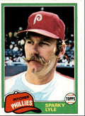 1981 Topps Sparky Lyle P Philadelphia Phillies #719