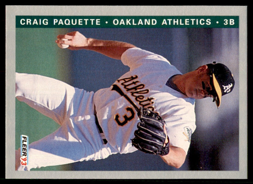 1993 Fleer Final Update Craig Paquette Baseball Cards #F-261