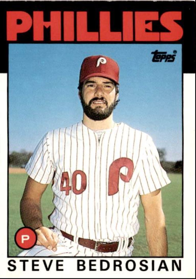 1986 Topps Traded Steve Bedrosian Philadelphia Phillies #7T