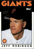 1986 Topps Traded Jeff Robinson San Francisco Giants #93T