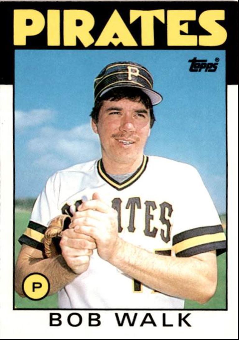 1986 Topps Traded Bob Walk Pittsburgh Pirates #120T