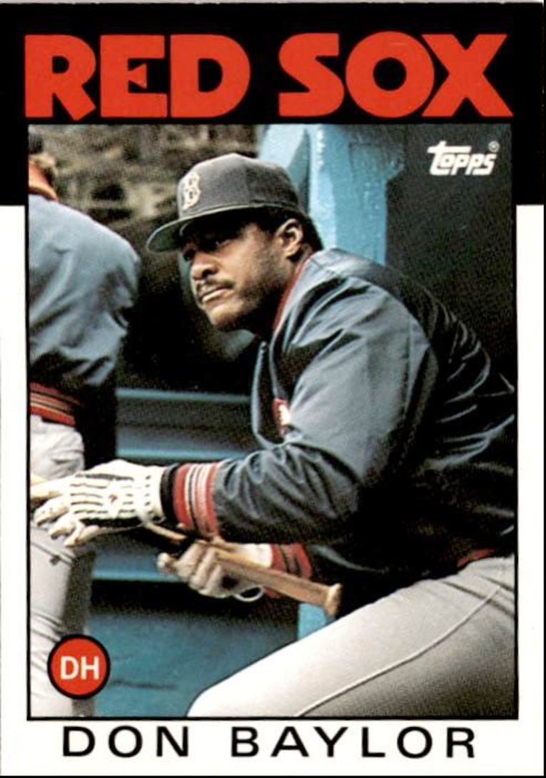 1986 Topps Traded Don Baylor Boston Red Sox #6T