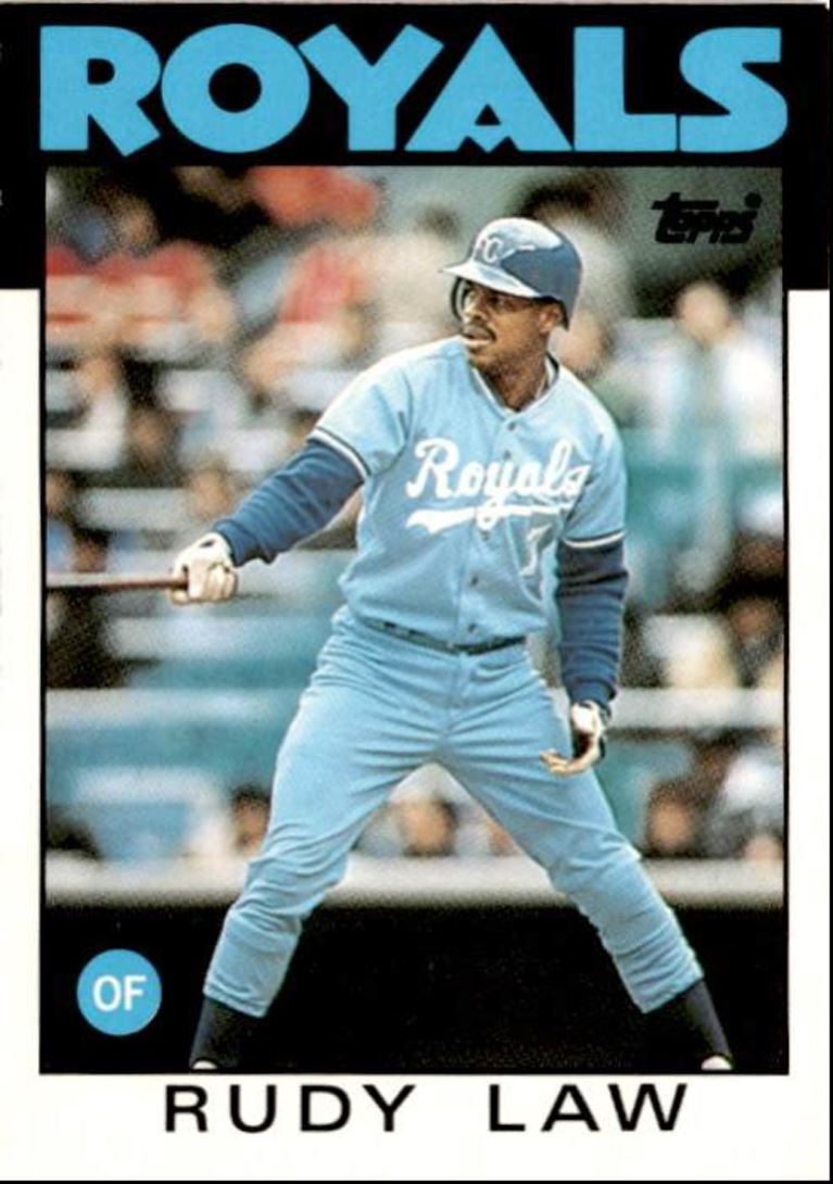 1986 Topps Traded Rudy Law Kansas City Royals #62T