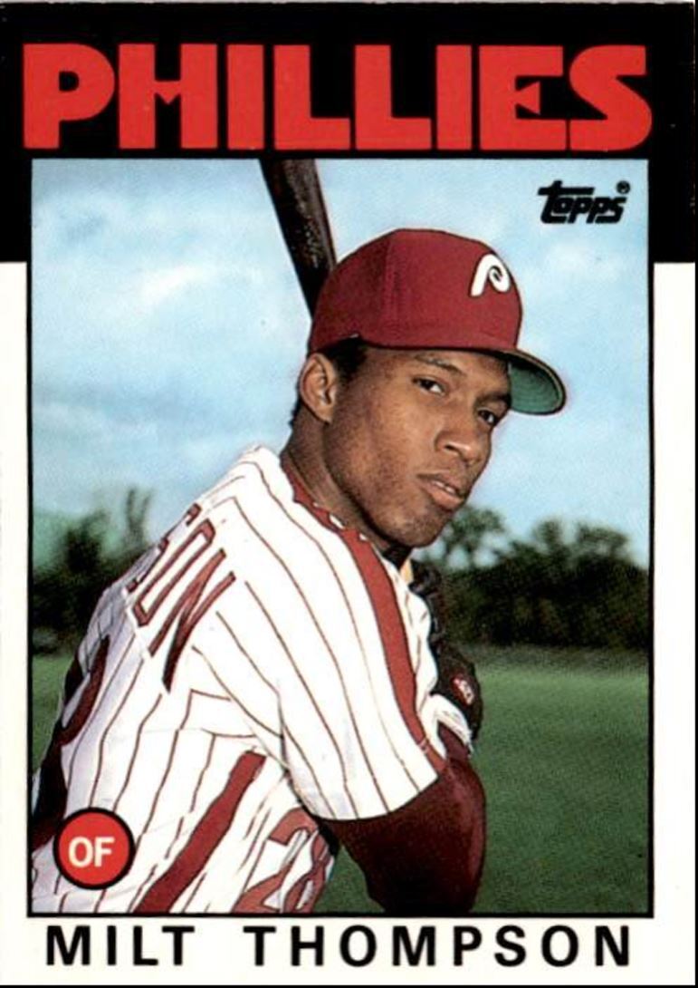1986 Topps Traded Milt Thompson / Philadelphia Phillies #112T