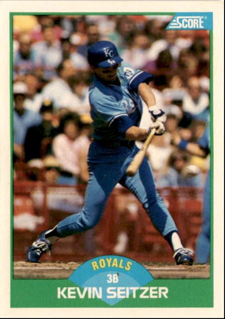 1989 Score Kevin Seitzer Kansas City Royals #55