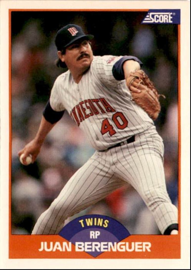 1989 Score Juan Berenguer Minnesota Twins #414